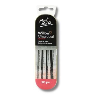 Mont Marte Charcoal - Willow Charcoal In Tin 10pc