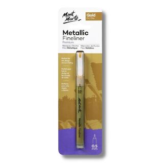 Mont Marte Fine Tip Marker - Metallic Gold