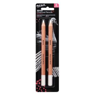 Mont Marte Charcoal Pencils - White Large Hex 2pc