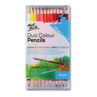 Mont Marte Signature Pencil Set - Duo Colour Pencils 24pc