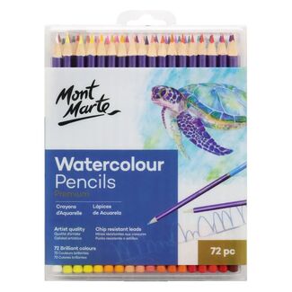 Mont Marte Premium Pencil Set - Watercolour Pencils 72pc