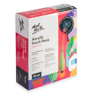 *Mont Marte Signature Acrylic Paint Pen Set - Broad Tip 24pc