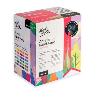 Mont Marte Signature Acrylic Paint Marker Set - Broad Tip 48pc