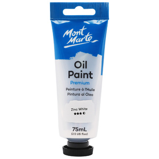 Mont Marte Oil Paint 75ml Tube - Zinc White