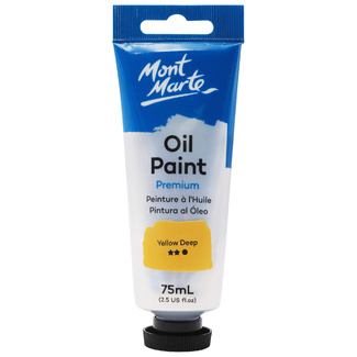 Mont Marte Oil Paint 75ml Tube - Yellow Deep