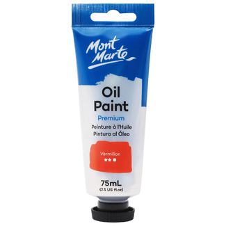 Mont Marte Oil Paint 75ml Tube - Vermilion