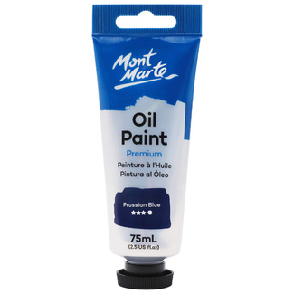 Mont Marte Oil Paint 75ml Tube - Prussian Blue