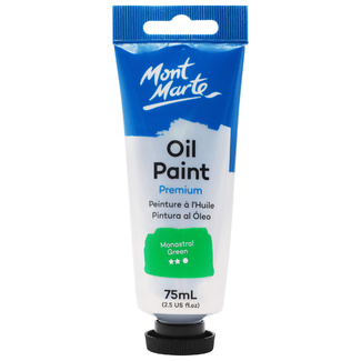 Mont Marte Oil Paint 75ml Tube - Monastral Green