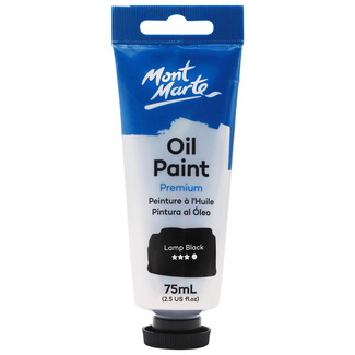Mont Marte Oil Paint 75ml Tube - Lamp Black
