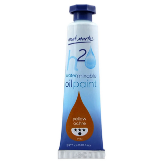 Mont Marte H2O Water Mixable Oil Paint 37ml - Yellow Ochre
