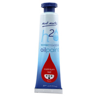 Mont Marte H2O Water Mixable Oil Paint 37ml - Cadmium Red Hue