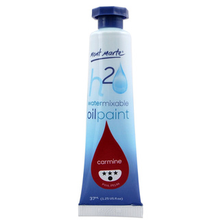 Mont Marte H2O Water Mixable Oil Paint 37ml - Carmine