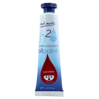 Mont Marte H2O Water Mixable Oil Paint 37ml - Carmine