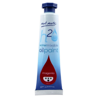 Mont Marte H2O Water Mixable Oil Paint 37ml - Magenta