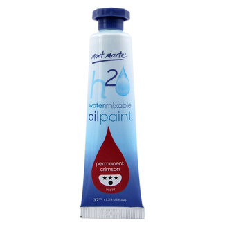 Mont Marte H2O Water Mixable Oil Paint 37ml - Perm Crimson