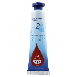 Mont Marte H2O Water Mixable Oil Paint 37ml - Red Ochre