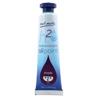 Mont Marte H2O Water Mixable Oil Paint 37ml - Purple