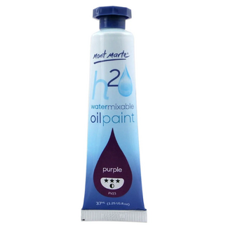 Mont Marte H2O Water Mixable Oil Paint 37ml - Purple