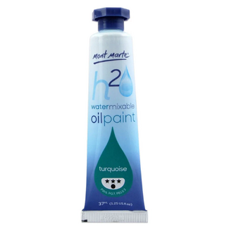 Mont Marte H2O Water Mixable Oil Paint 37ml - Turquoise