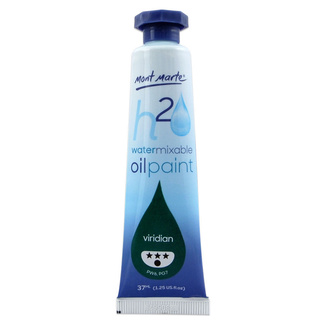 Mont Marte H2O Water Mixable Oil Paint 37ml - Viridian