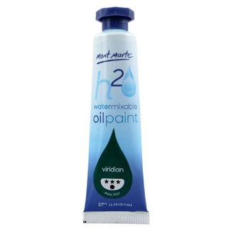 Mont Marte H2O Water Mixable Oil Paint 37ml - Viridian
