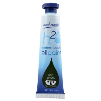 Mont Marte H2O Water Mixable Oil Paint 37ml - Sap Green