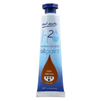 Mont Marte H2O Water Mixable Oil Paint 37ml - Raw Sienna
