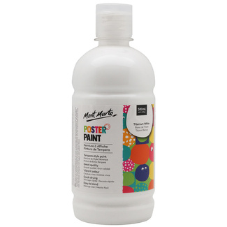 Mont Marte Kids - Poster Paint 500ml - Titanium White