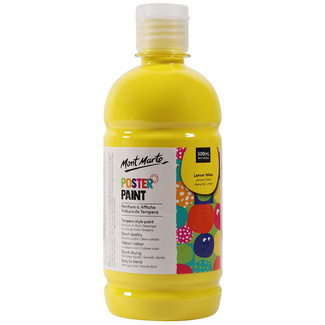 Mont Marte Kids - Poster Paint 500ml - Lemon Yellow