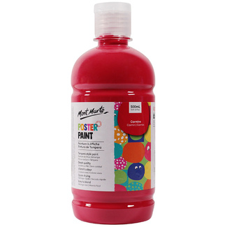 Mont Marte Kids - Poster Paint 500ml - Carmine Red