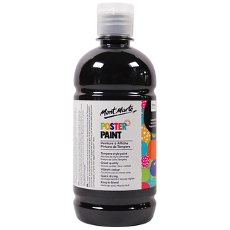 Mont Marte Kids - Poster Paint 500ml - Lamp Black