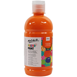 Mont Marte Kids - Poster Paint 500ml - Orange Yellow