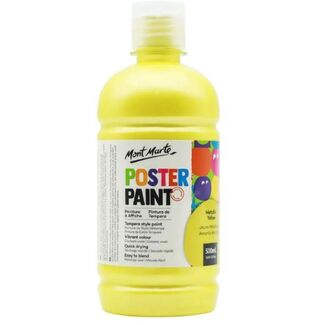 Mont Marte Kids - Metallic Poster Paint 500ml - Metallic Yellow