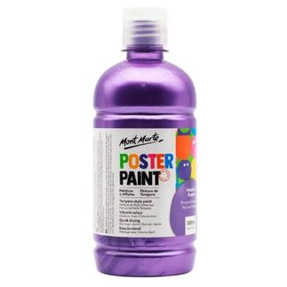 Mont Marte Kids - Metallic Poster Paint 500ml - Metallic Purple