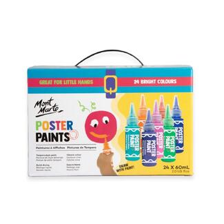 Mont Marte Kids Poster Paint Set 24pc x 60ml