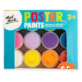 Mont Marte Poster Paint Set 12pc x 20ml