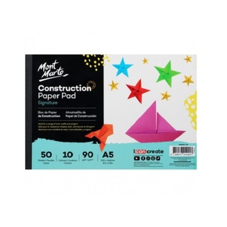 Mont Marte Signature Construction Paper Pad A5 90gsm 50 Sheet