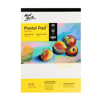 Mont Marte Pastel Pad Acid Free 4 Colour A5 180gsm 12 Sheet