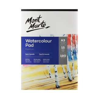 Mont Marte Watercolour Pad German Paper A3 180gsm 15 Sheet