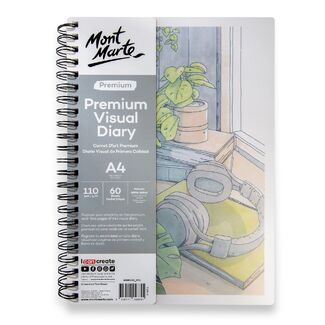 Mont Marte Premium Visual Diary 110gsm A4 60 Sheets