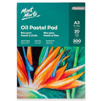 Mont Marte Oil Pastel Pad 200gsm A3 20 Sheets
