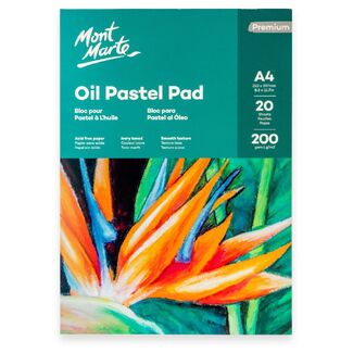Mont Marte Oil Pastel Pad 200gsm A4 20 Sheets