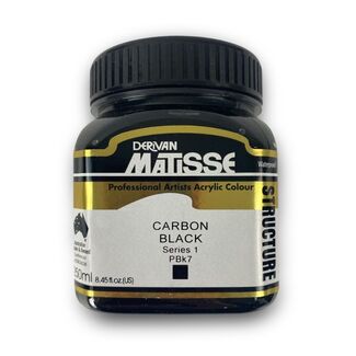 Matisse Structure Acrylic 250ml S1 - Carbon Black