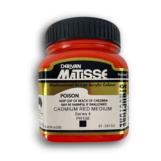 Matisse Structure Acrylic 250ml S4 - Cadmium Red Medium