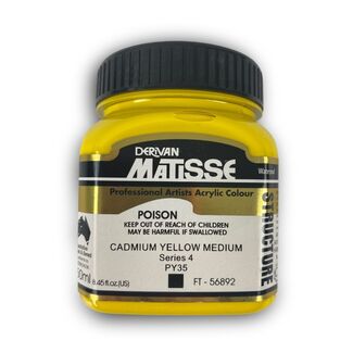 Matisse Structure Acrylic 250ml S4 - Cadmium Yellow Medium