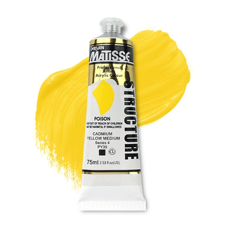 Matisse Structure Acrylic 75ml S4 - Cadmium Yellow Medium