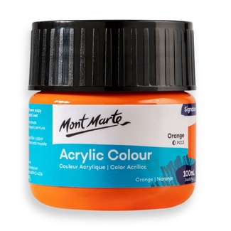 Mont Marte Signature Acrylic Paint 100ml Tub - Orange