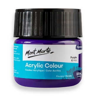 Mont Marte Signature Acrylic Paint 100ml Tub - Purple