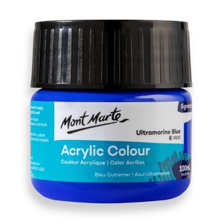 Mont Marte Signature Acrylic Paint 100ml Tub - Ultramarine Blue