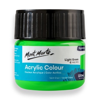 Mont Marte Signature Acrylic Paint 100ml Tub - Light Green